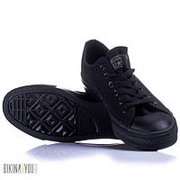 Converse All Star Black Monochrome кеды низкие черные