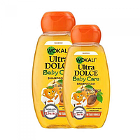 Дитячий шампунь Wokali Ultra Dolce Shampoo Baby Care абрикос 2в1 WKL187 220 мл