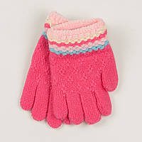 Перчатки для девочек на 2-3 года - 19-7-44 - Розовый Малиновый