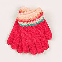 Перчатки для девочек на 2-3 года - 19-7-44 - Розовый Терракота