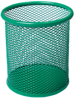 Підставка для ручок кругла 80х80х97мм, металева зелений