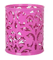 Підставка для ручок металева рожевий