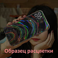 Радужный зеркальный чехол для Samsung Galaxy A71 A715 Black