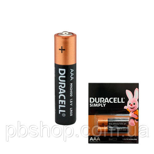 Батарейка AAA LR03 Duracell Simply лужна 1.5В, фото 1