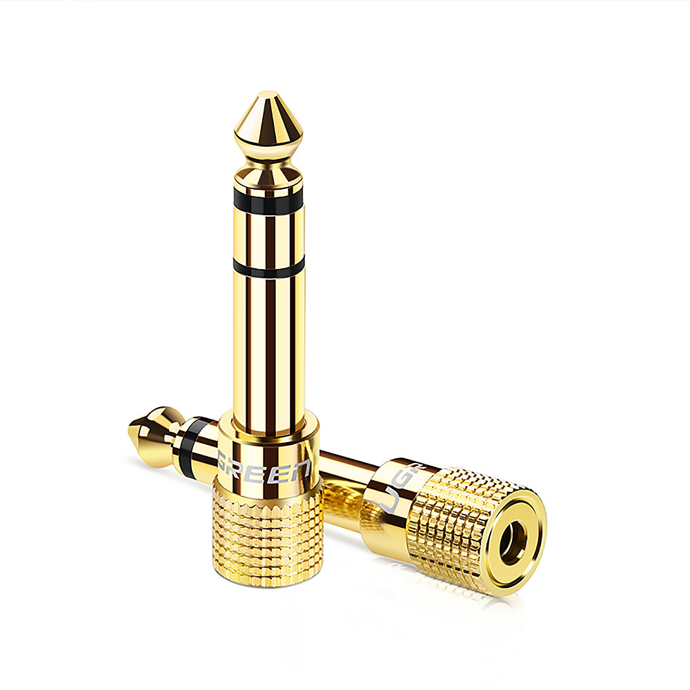 Аудіо адаптер перехідник 6.35 / 6.5mm Male to 3.5mm Female Adapter UGREEN (20503), фото 1