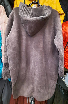 Кардиган-пальто жіноче з альпаки, фото 3