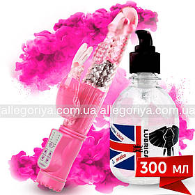 Вібратор кролик жіночий 36 режимів зі стимуляцією клітора + змазка для сексу лубрикант 300 мл