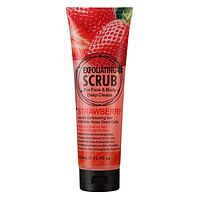 Скраб для обличчя і тіла Wokali Strawberry Face and Body Exfoliating Scrub 320 мл