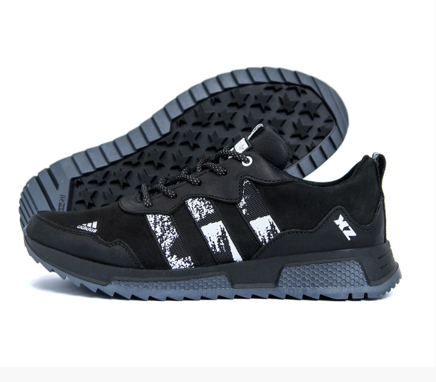 Чоловічі шкіряні кросівки Adidas XZ black