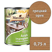 Импрегнат акриловый глубокого проникновения Maxima - 0,75 л, грецкий орех