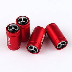 Ковпачки на ніпель із логотипом Mercedes Alitek Sports Red Мерседес, 4 шт.