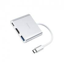 Usb Hub HOCO HB14 (TYPE C to USB+HDMI+TYPE C), фото 2