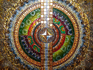 Набір алмазної вишивки (мозаїки) "Мандала - Світу та Любові"