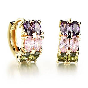 Сережки з позолотою "Бріджит"