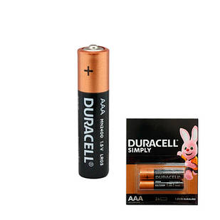 Батарейка AAA LR03 Duracell Simply лужна 1.5В