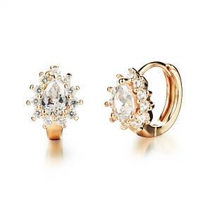 Сережки з позолотою "Моллі"