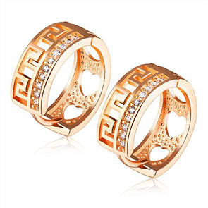 Сережки з позолотою "Констанція"