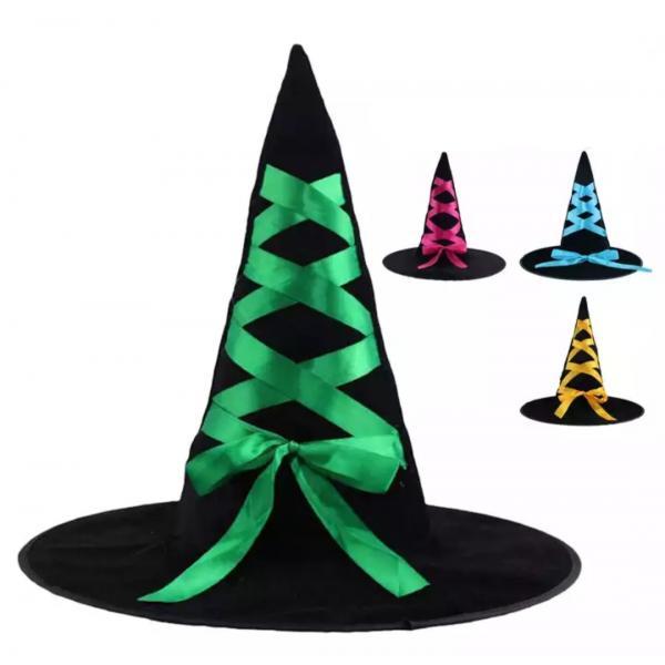 Шляпа Колпак Ведьмы с лентами - фото 1 - id-p1474178987
