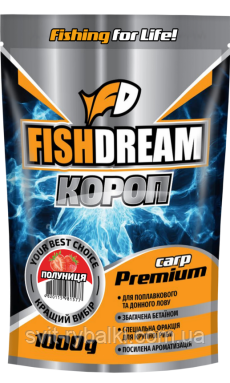 Привада Fisf Dream Premium Короп " Полуниця "