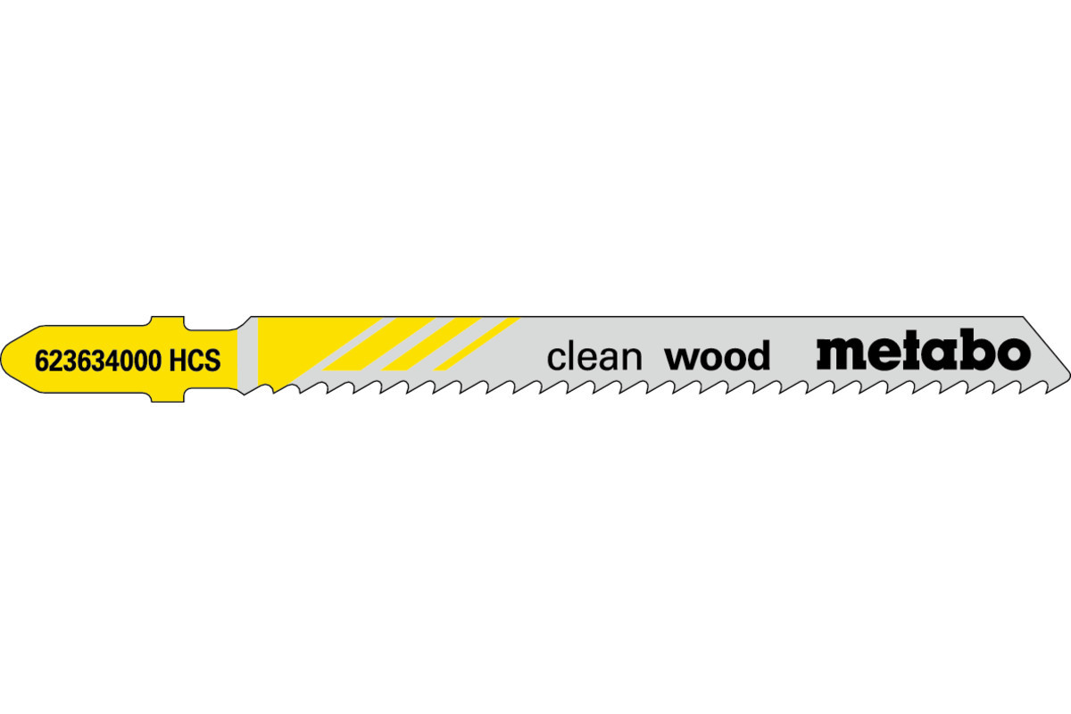 Лобзиковое полотно Metabo Clean Wood T 101 B, 25 штук