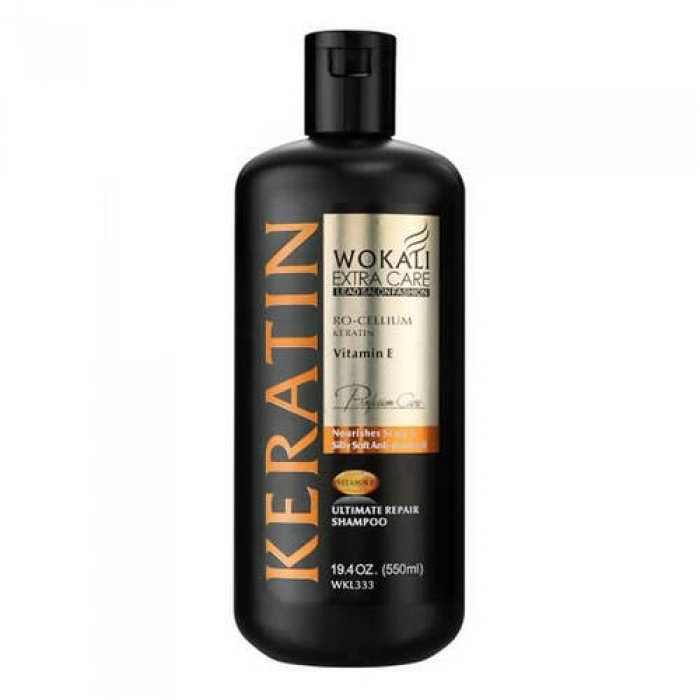 Шампунь для волосся Wokali Keratin Shampoo Ultimate Repair живильний WKL333 550 мл