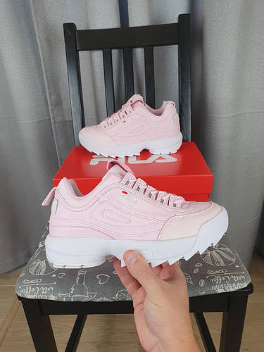 Женские кроссовки розовые Fila Disruptor 2 Pink. Кроссы Фила Дисраптор ...