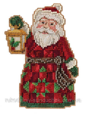 Набір для вишивання "Santa with Lantern // Санта з ліхтарем" Mill Hill JS202113