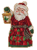 Набор для вышивания "Santa with Lantern // Санта с фонарем" Mill Hill JS202113