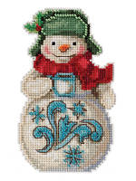 Набор для вышивания "Snowman with Cocoa // Снеговик с какао" Mill Hill JS202114
