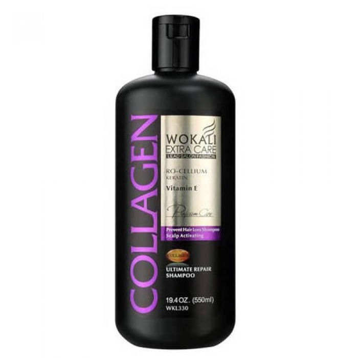 Шампунь для волосся Wokali Collagen Ultimate Repair Shampoo проти випадіння WKL330 550 мл