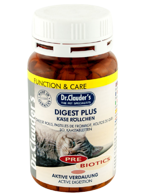 Dr.Clauder's Cat Digest Plus пребіотики для кішок (у вигляді сирних таблеток), 100 гр