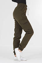 Жіночі теплі спортивні штани Джоггеры жіночі штани на флісі Теплі штани жіночі з манжетами VS 1142