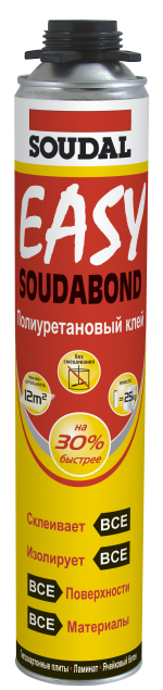Поліуретанова клей-піна Soudal Soudabond Easy (Соудал Ізі) 750 мл.
