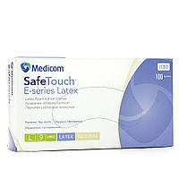 Рукавички латексні Medicom Safe Touch E - series 100 шт, L Білі