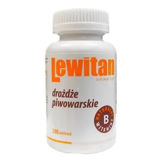 Lewitan Натуральні Пивні Дріжджі 500 мг, 200 таблеток