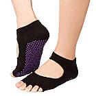 Шкарпетки для йоги фітнесу і пілатесу з відкритими пальцями 6872, фото 7