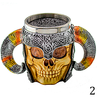 Підставка Череп для ножиць з нейлоновою щетиною