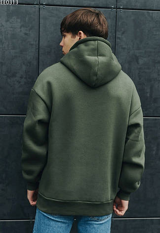 Толстовка Staff basic khaki oversize fleece хакі EE0313 M, 48, фото 2