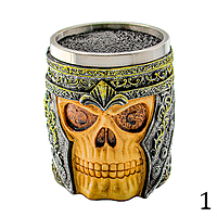 Підставка Череп для ножиць з нейлоновою щетиною