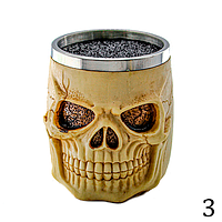 Підставка Череп для ножиць з нейлоновою щетиною