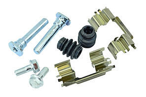 Ремкомплект супорта Lanos, Lacetti, Sens R13 (2 пальці, 2 пильовики, 2 болти, 2 скоби) Flagmus