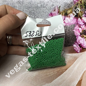 Бісер Чеський ваговий No53250 (розмір 10/пачка 50 грамів) Зелений