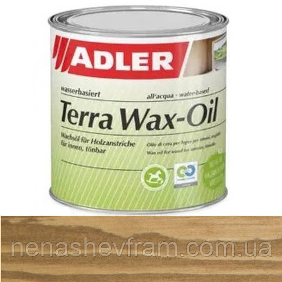 Олія з воском для дерева для внутрішніх робіт ADLER Terra Wax-Oil 1л (колір: lw_11_4_nuss_innen)