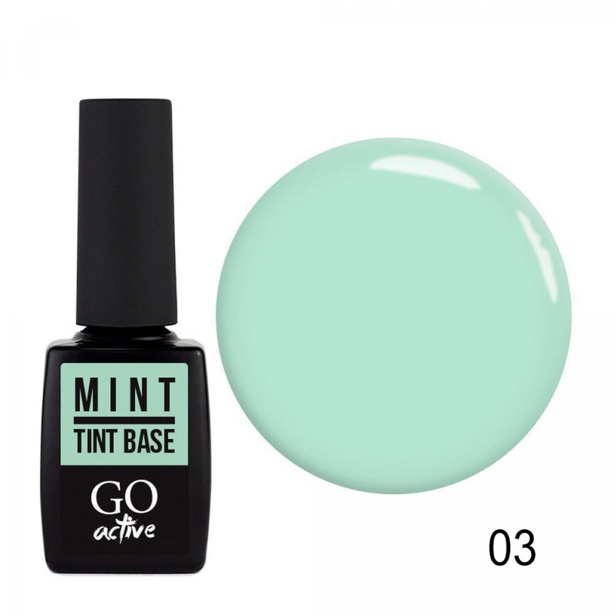 Кольорова база Go Active Tint Base, 10 мл № 03 Mint 6994
