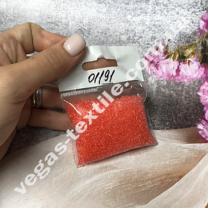 Бісер Чеський ваговий No11191 (розмір 10/пачка 50 грамів) Кораловий