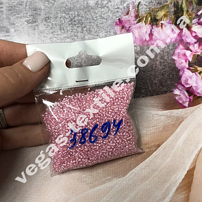 Бісер Чеський ваговий No38694 (розмір 10/пачка 50 грамів) Світло-рожевий