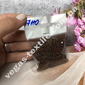 Бісер Чеський ваговий No17110 (розмір 10/пачка 50 грамів) Коричневий