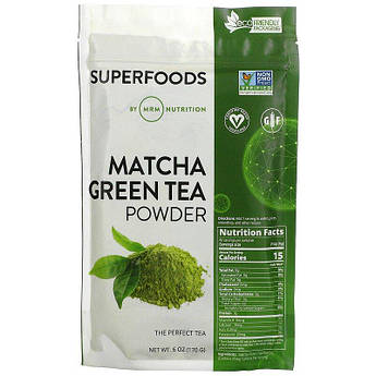 MRM, Зелений чай матча в порошку, Matcha Green Tea Powder, 170 г