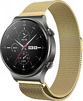 Миланская Петля Milano Huawei Watch GT 2 Pro Gold (Хуавей Вотч ГТ 2 Про)