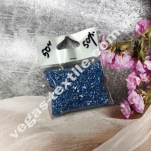 Бісер Чеський ваговий (розмір 10/пачка 50 грамів) Блакитний